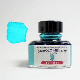 [JACQUES HERBIN 13033T] JACQUES HERBIN Fountain Pen Ink 30ml Peppermint Soda Green (Diabolo Menthe)