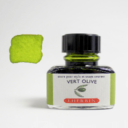 [JACQUES HERBIN 13036T] JACQUES HERBIN Fountain Pen Ink 30ml Olive Green (Vert Olive)