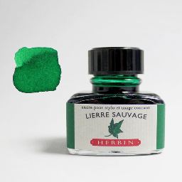 [JACQUES HERBIN 13037T] JACQUES HERBIN Fountain Pen Ink 30ml Wild Ivy Green (Lierre Sauvage)