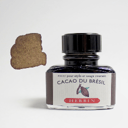 [JACQUES HERBIN 13045T] JACQUES HERBIN Fountain Pen Ink 30ml Brazillian Cocoa (Cacao Du Bresil)