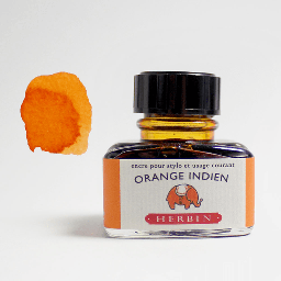 [JACQUES HERBIN 13057T] JACQUES HERBIN Fountain Pen Ink 30ml Indian Orange (Orange Indien)