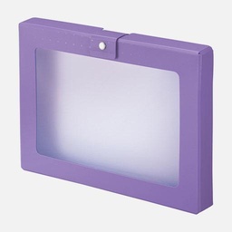 [LIHIT LAB. A-699-10] LIHIT LAB. Cube Fizz Hand Case A4 Purple