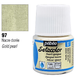 [PEBEO 202097] PEBEO Setacolor Pearl Opaque 45ml 97 Pearl Gold