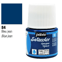 [PEBEO 295084] PEBEO Setacolor Opaque 45ml 84 Blue Jean