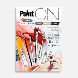 [CLAIREFONTAINE 975410] CLAIREFONTAINE Paint On Mix 6 Media Paper Pad 250gsm A4 x 24