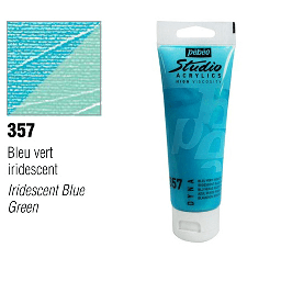 [PEBEO 837357] PEBEO Studio Acrylic 100ml 357 Iridescent Blue Green