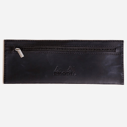 [RHODIA 118449] RHODIA Leather Flat Pen Case Black