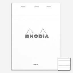 [RHODIA 18601] RHODIA Basics Notepad 80gsm Lined A4 x 80 White