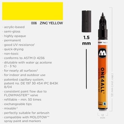 [MOLOTOW 127401] MOLOTOW One4All Acrylic Marker 1.5mm 006 Zinc Yellow