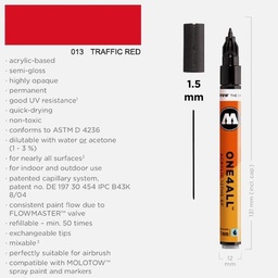 [MOLOTOW 127402] MOLOTOW One4All Acrylic Marker 1.5mm 013 Traffic Red