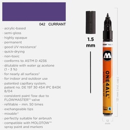 [MOLOTOW 127407] MOLOTOW One4All Acrylic Marker 1.5mm 042 Currant