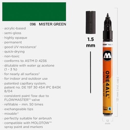 [MOLOTOW 127409] MOLOTOW One4All Acrylic Marker 1.5mm 096 Mister Green