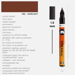 [MOLOTOW 127410] MOLOTOW One4All Acrylic Marker 1.5mm 092 Hazelnut Brown