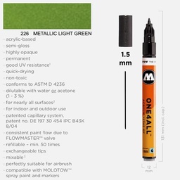 [MOLOTOW 127504] MOLOTOW One4All Acrylic Marker 1.5mm 226 Metallic Light Green