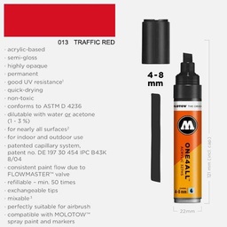 [MOLOTOW 327552] MOLOTOW One4All Acrylic Marker 8mm 013 Traffic Red