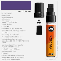 [MOLOTOW 627207] MOLOTOW One4All Acrylic Marker 15mm 042 Currant