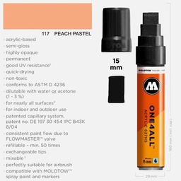 [MOLOTOW 627214] MOLOTOW One4All Acrylic Marker 15mm 117 Peach Pastel