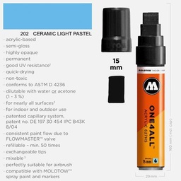 [MOLOTOW 627217] MOLOTOW One4All Acrylic Marker 15mm 202 Ceramic Light Pastel
