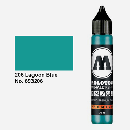 [MOLOTOW 693206] MOLOTOW One4All Acrylic Ink Refill 30ml Lagoon Blue