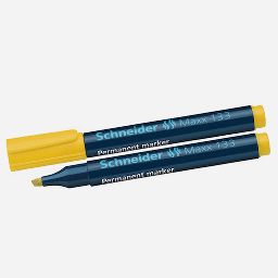 [SCHNEIDER 113305] SCHNEIDER Maxx 133 Permanent Marker Chisel Tip Yellow