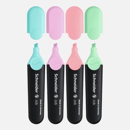 [SCHNEIDER 115098] SCHNEIDER Job Pastel Highlighter Set x 4