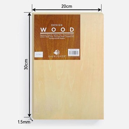 [OVJ P10812] OVJ Basswood Plywood 1.5mm A4
