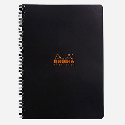 [RHODIA 193109] RHODIA Classic Spiral Book 80gsm Lined A4+ x 80 Black
