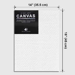 [OVJ A1418] OVJ Cotton Canvas Board 280gsm 14” x 18”
