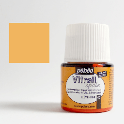 [PEBEO 050046] PEBEO Vitrail Opalescent Glass Paint 45ml 46 Clementine