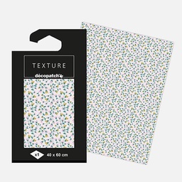 [DECOPATCH TD788] DECOPATCH Texture Paper 40cm x 60cm Foil Flower