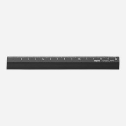 [MIDORI 42256006] MIDORI Aluminium Ruler 15cm Black