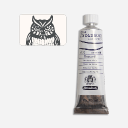 [SCHMINCKE 19100009] SCHMINCKE Aqua Linoprint Ink 35ml Titanium White