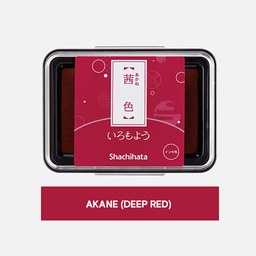 [SHACHIHATA HAC-1L-DR] SHACHIHATA Iromoyou Ink Pad Akaneiro (Deep Red)