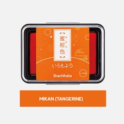 [SHACHIHATA HAC-1L-WY] SHACHIHATA Iromoyou Ink Pad Mikan (Tangerine)