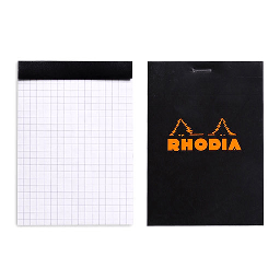 [RHODIA 132009] RHODIA Basics Notepad 80gsm Graph A6 x 80 Black