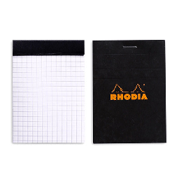 [RHODIA 112009] RHODIA Basics Notepad Graph 80gsm A7 x 80 Black