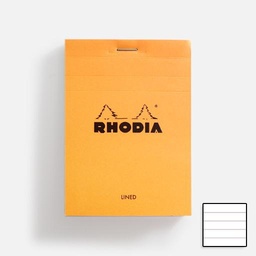 [RHODIA 12600] RHODIA Basics Notepad 80gsm Lined 8.5cm x 12cm x 80 Orange