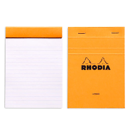 [RHODIA 13600] RHODIA Basics Notepad 80gsm Lined A6 x 80 Orange