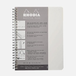 [RHODIA 193411] RHODIA Meeting Spiral Book 90gsm Lined A5+ x 80 White