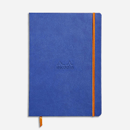 [RHODIA 117408] RHODIA Softcover Lined Notebook 90gsm A5 x 80 Sapphire Blue