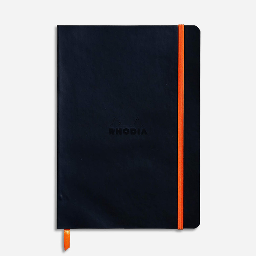 [RHODIA 117452] RHODIA Softcover Notebook 90gsm Dot A5 x 80 Black