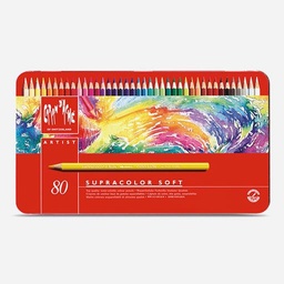 [CARAN D'ACHE 3888.380] CARAN D'ACHE Supracolor Soft Watercolor Pencil Set x 80
