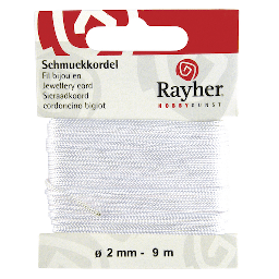 [RAYHER 8956902] RAYHER Jewellery Cord (D)2mm x (L)9m White