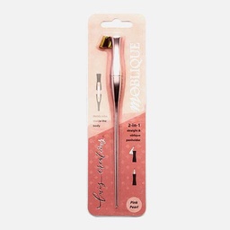 [MOBLIQUE 747356999007] MOBLIQUE 2-In-1 Straight & Oblique Dip Pen Holder Pink Pearl
