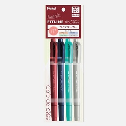 [PENTEL XSLW11LC-4ST] PENTEL Fitline For Clena Set x 4 Color Axis