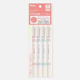 [PENTEL XSLW11L-4ST] PENTEL Fitline For Clena Set x 4 Off-White Axis