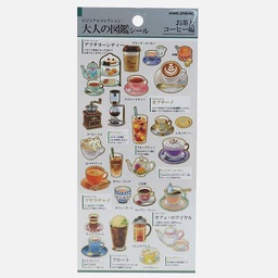 [KAMIO 741688] KAMIO Adult Visual Dictionaries Sticker Tea & Coffee