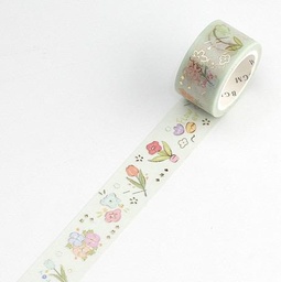 [BGM BM-SPPD006] BGM Washi Tape 20mm Paradise Flower