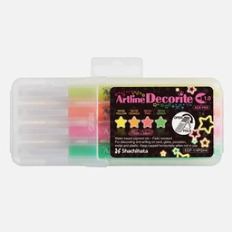 [ARTLINE EDF-F/4PSH4] ARTLINE Decorite Brush Marker Neon Set x 4