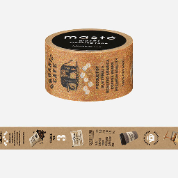 [MASTE MST-MKT79-A] MASTE Washi Tape (W)15mm x (L)7m CIty Cafe